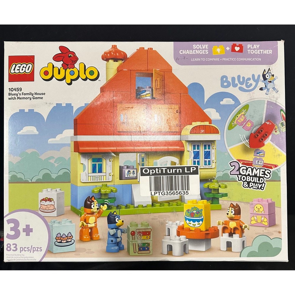 LEGO DUPLO Bluey's Family House with Memory Game 10459 Building Set 83 Pieces